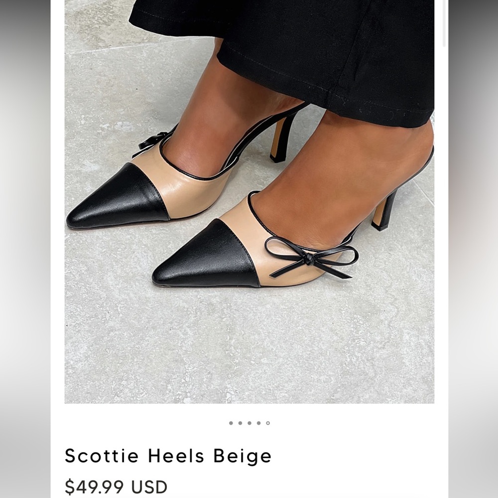 Kitten heels with bows from white fox NEW